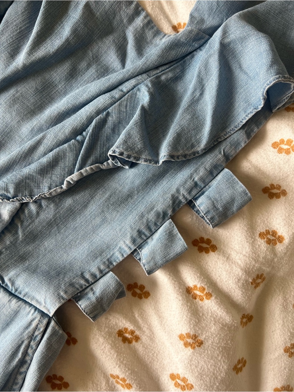 K/Lab Light Blue Ruffle-Trim Jumpsuit - Picture 3 of 7